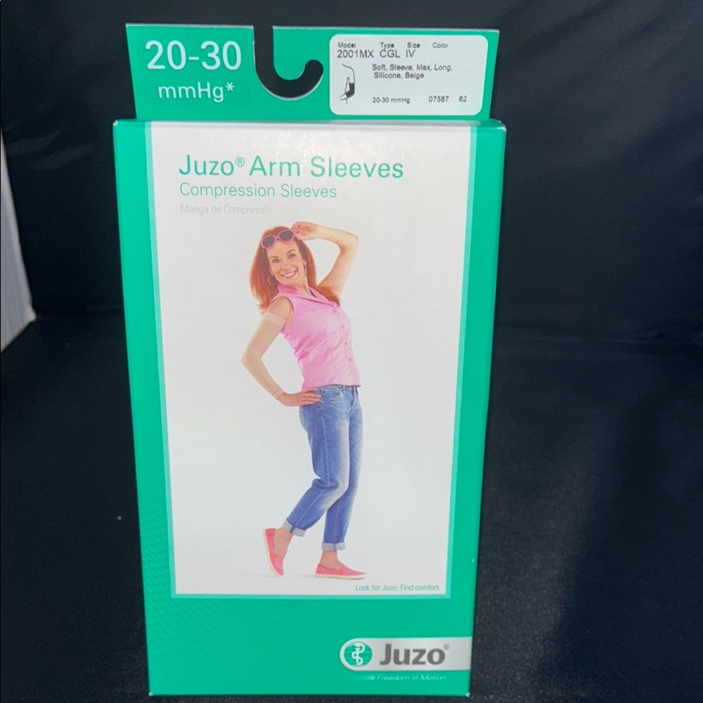 JUZO soft, 2001MXCGLSB IV beige Arm Compression Sleeve 20-30 mmHg silicone NEW